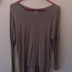 Black and White Stripe Open Back